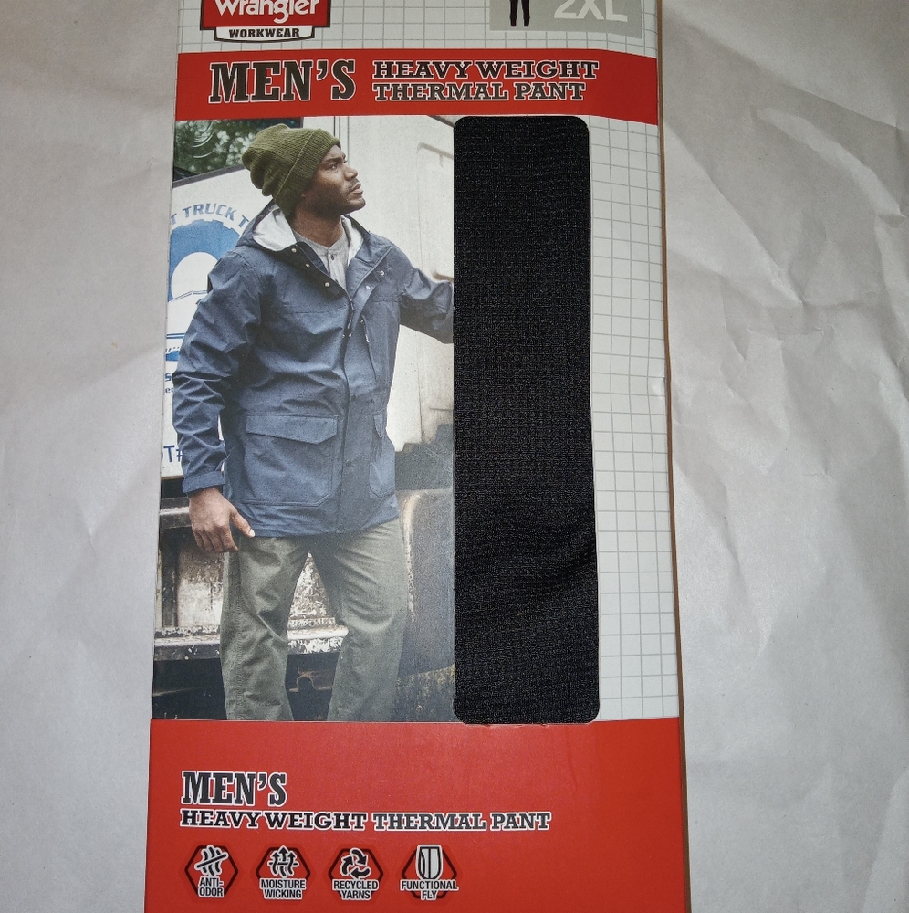 Wrangler Heavy Weight Thermal Pant Underwear Black 2XL